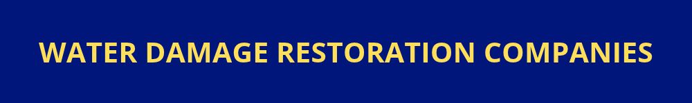 Water Damage Restoration